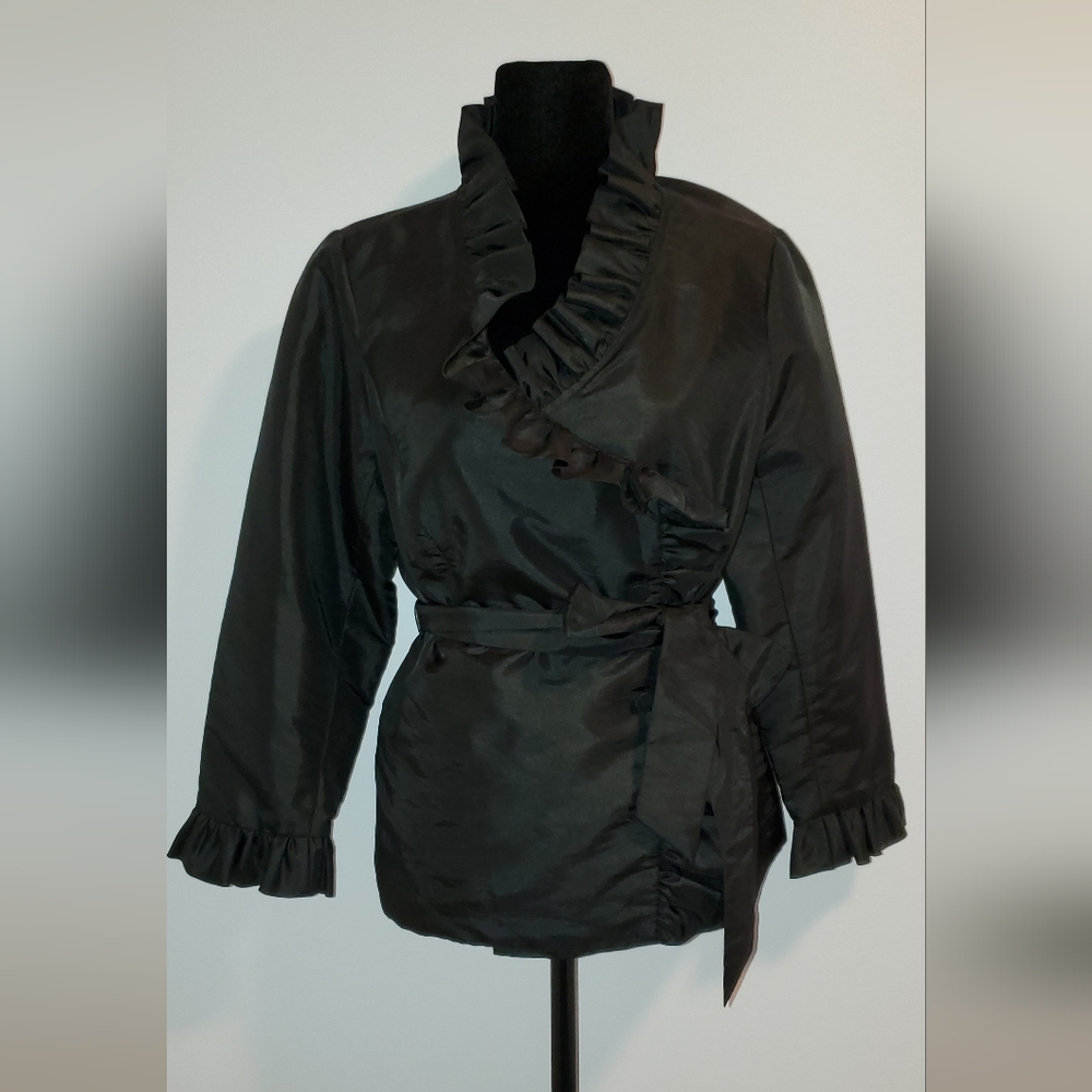 Calvin Klein Black Formal Wrap Jacket Size L